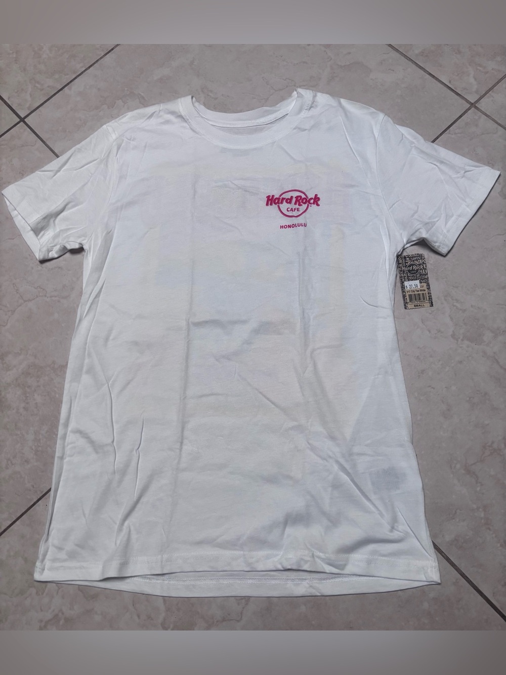 Hard Rock Cafe White T-Shirt with Honolulu Logo